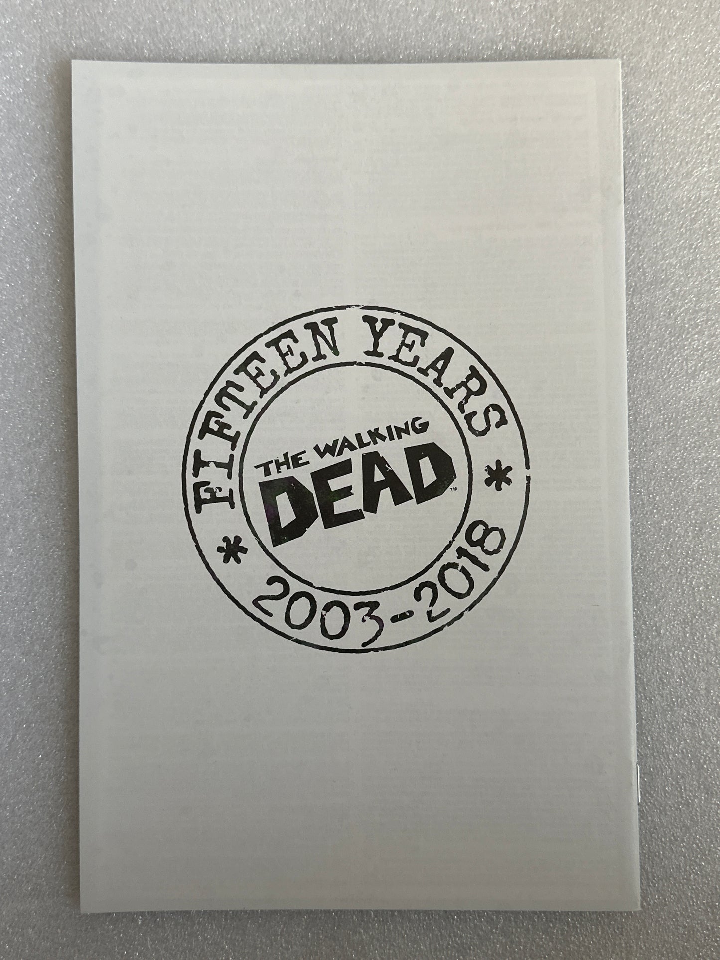 The Walking Dead #19 15th Anniversary Sketch Variant Image
