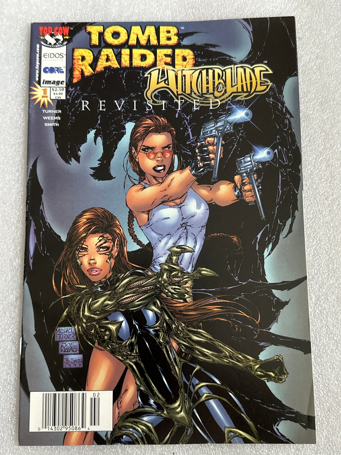 Tomb Raider / Witchblade Revisited #1 Newsstand Image / Top Cow 1998