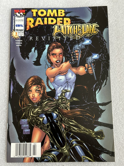 Tomb Raider / Witchblade Revisited #1 Newsstand Image / Top Cow 1998
