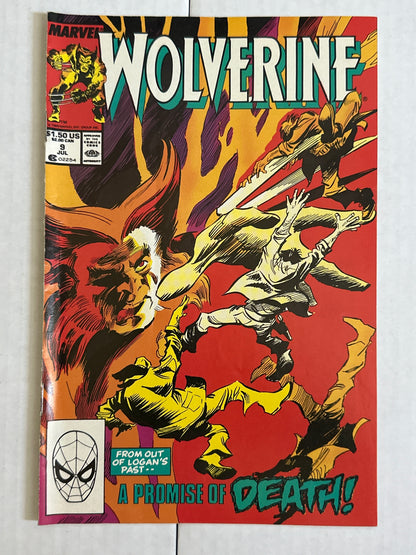 Wolverine #9 First Series Marvel 1989