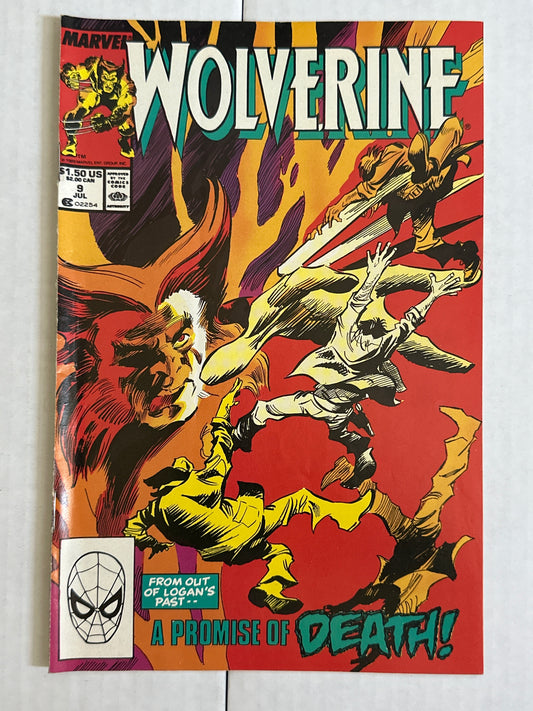 Wolverine #9 First Series Marvel 1989