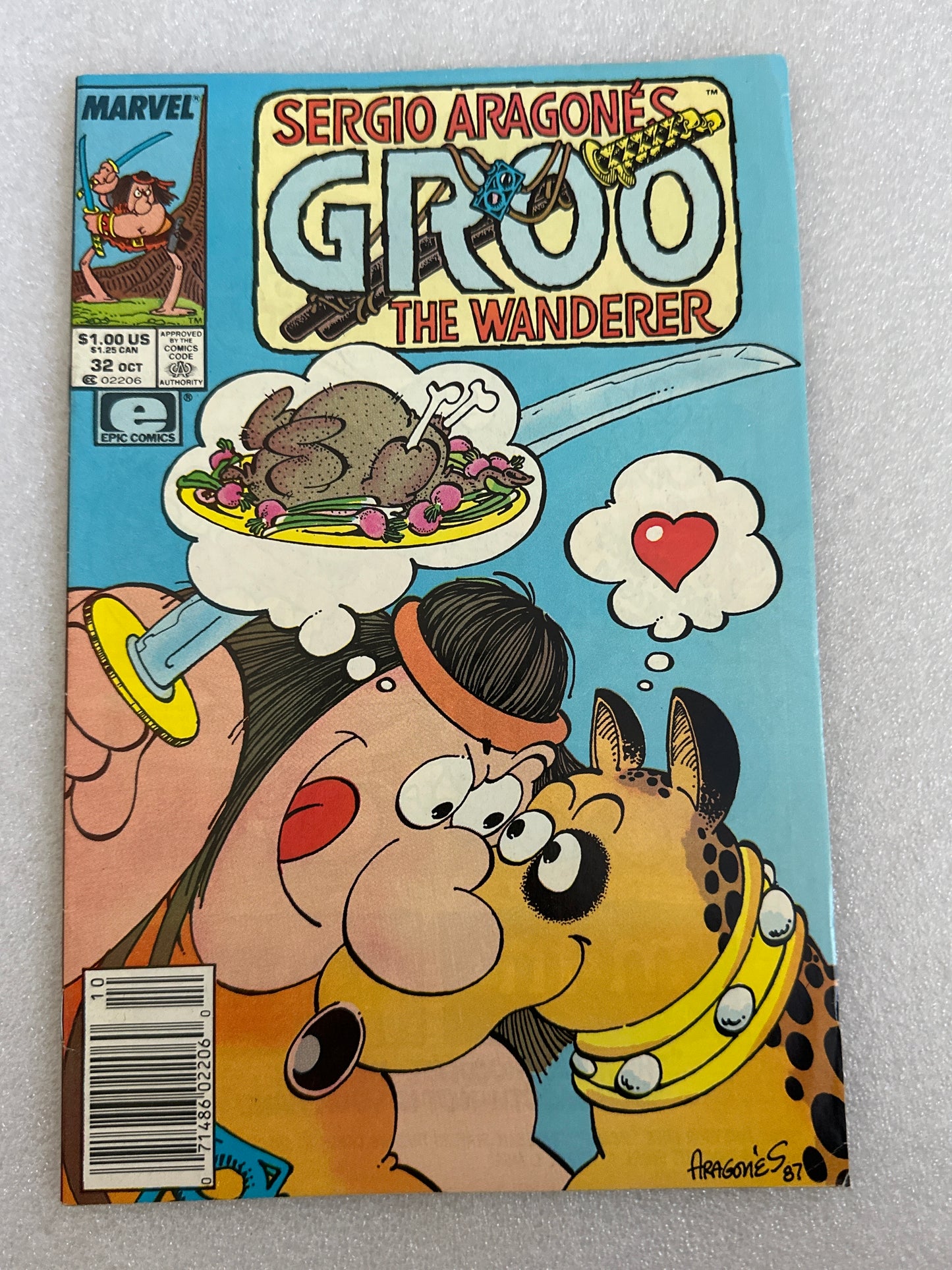 Groo The Wanderer #32 Newsstand Marvel 1987