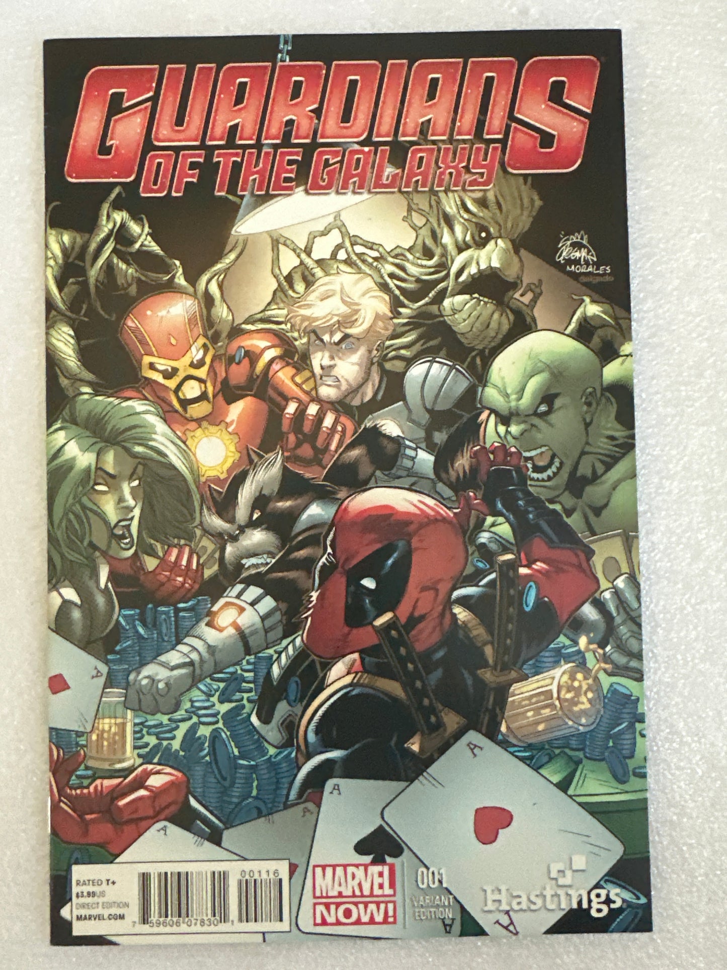 Guardians of the Galaxy #1 Hastings Deadpool Variant Marvel 2013