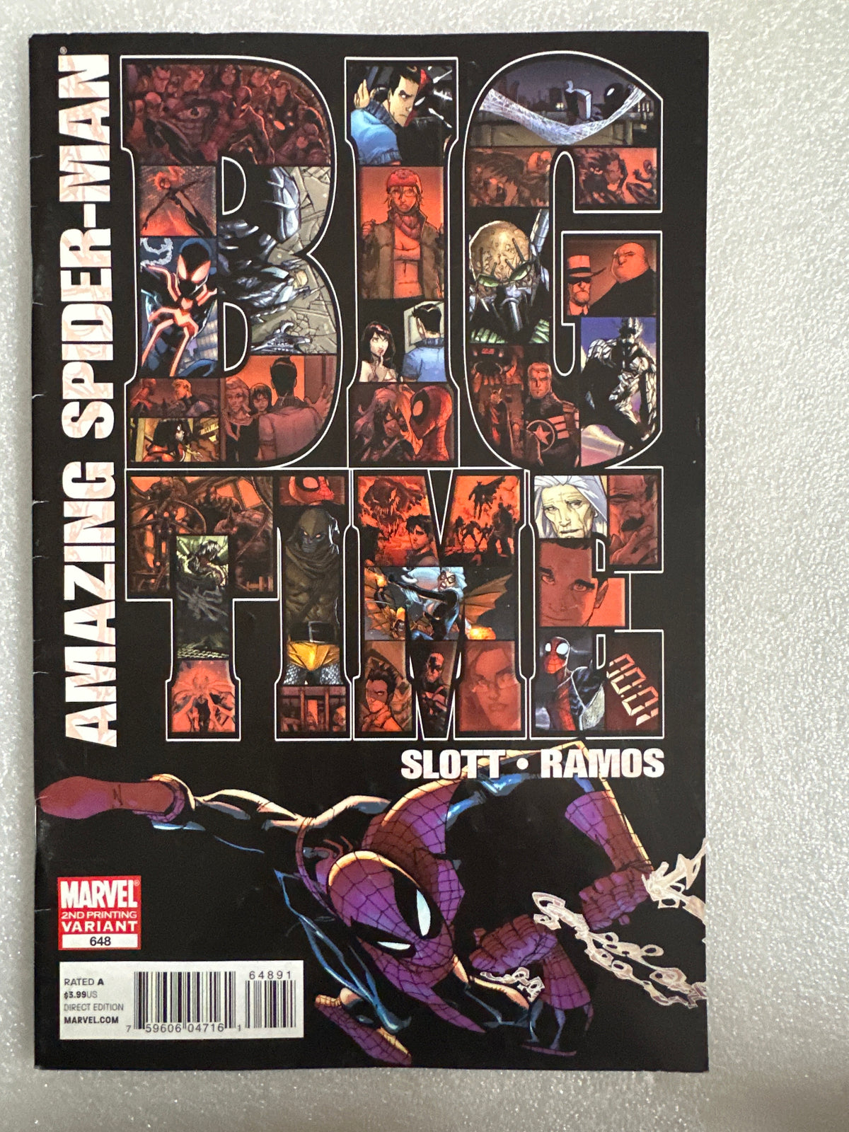 Amazing Spider-Man #648 2nd Print Variant Marvel 2011