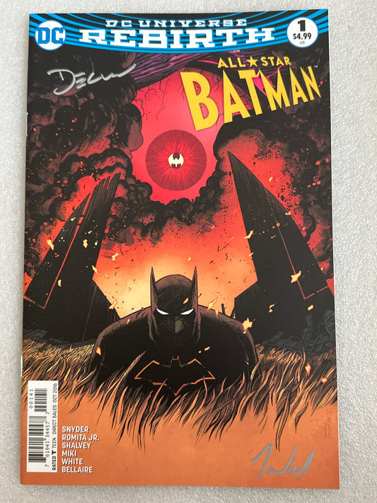 All Star Batman #1 Variant Double Signed DC 2016