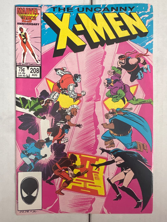 The Uncanny X-Men #208 Direct Marvel 1986