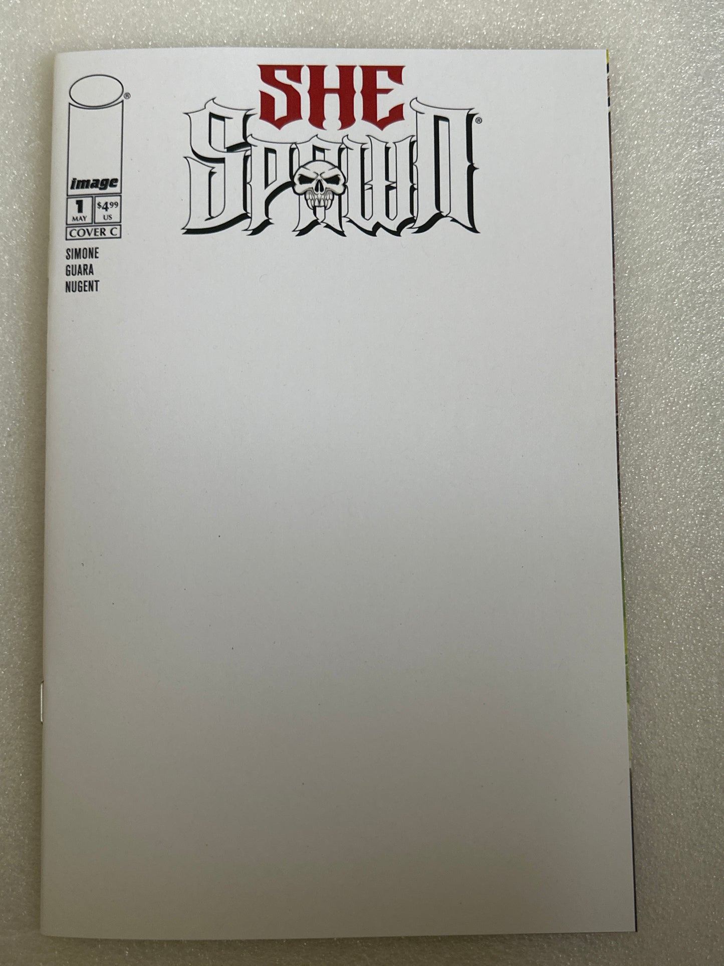 She Spawn #1 Blank Variant Cover C Image 2026