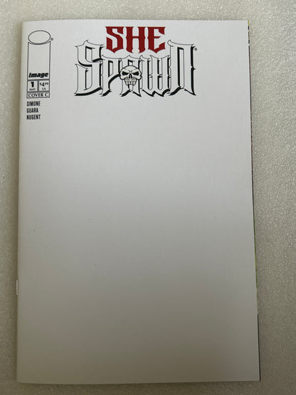 She Spawn #1 Blank Variant Cover C Image 2026