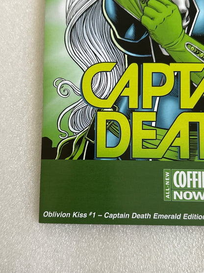 Lady Death: Oblivion Kiss #1 Captain Death Emerald Edition Signed by Pulido Coffin Comics 2019