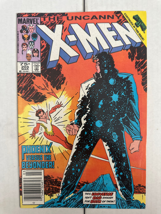 The Uncanny X-Men #203 Newsstand Marvel 1986