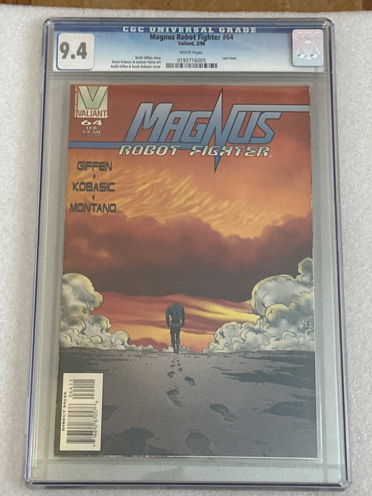 Magnus Robot Fighter #54 CGC 9.4 Valiant 1996
