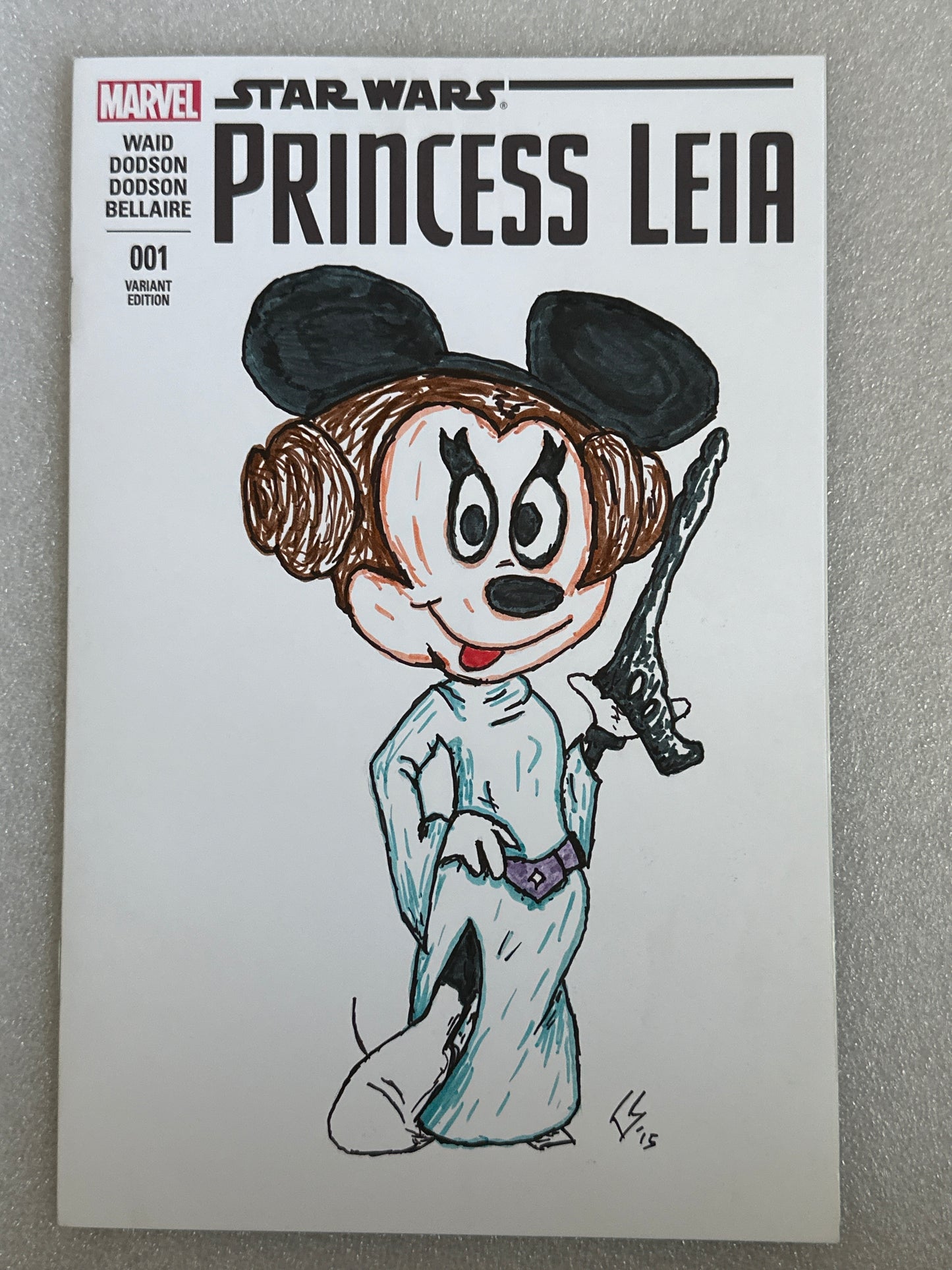 Star Wars Princess Leia #1 Original Sketch Variant Marvel 2015