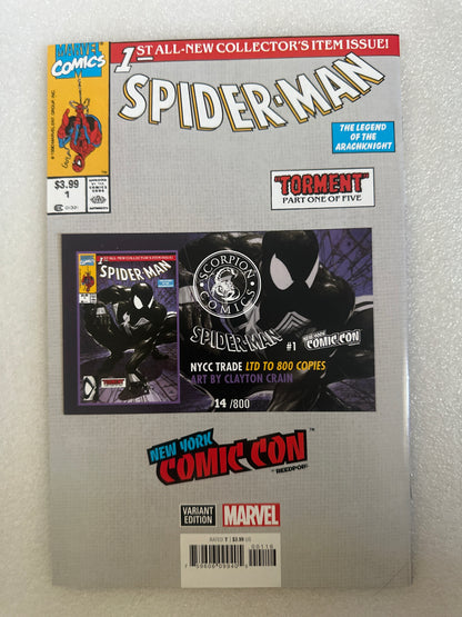 Spider-Man #1 Facsimile Crain NYCC Trade Dressing #14/800  Marvel 2021