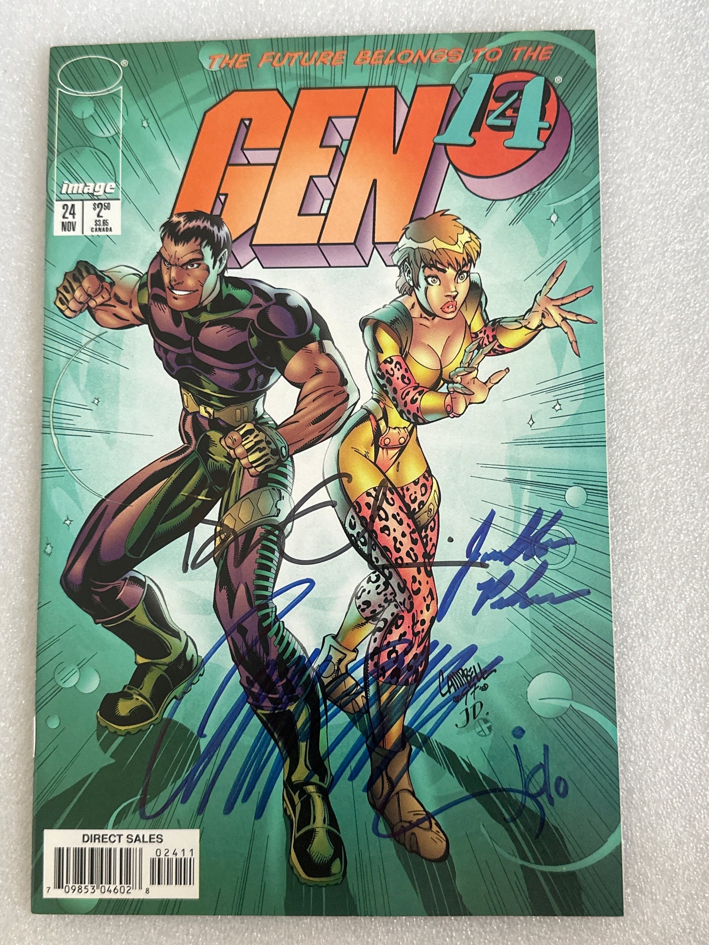 GEN 13 #24 Quadruple Signed Image 1997