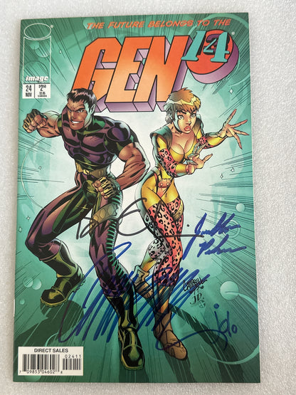 GEN 13 #24 Quadruple Signed Image 1997
