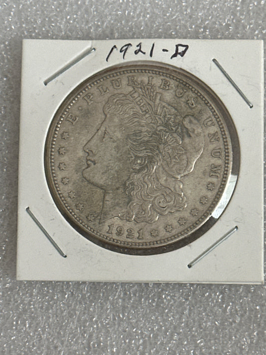 1921 D Morgan Silver Dollar