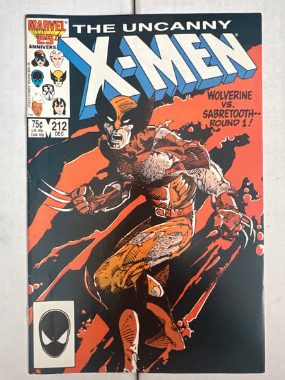 The Uncanny X-Men #212 Marvel 1986