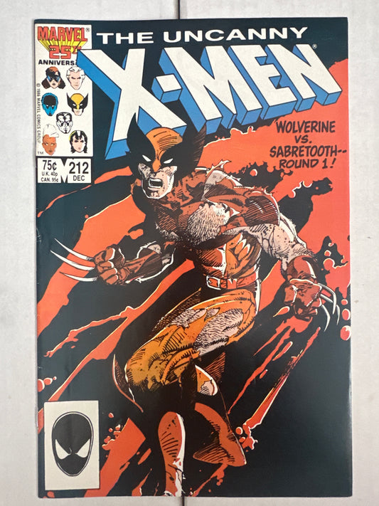 The Uncanny X-Men #212 Marvel 1986