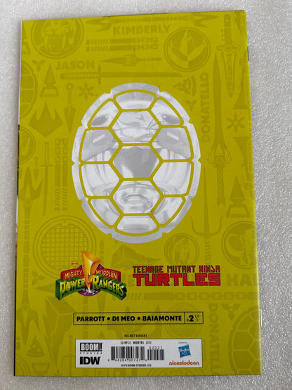 Mighty Morphin Power Rangers TMNT #2 Helmet Variant Boom! Studios 2020