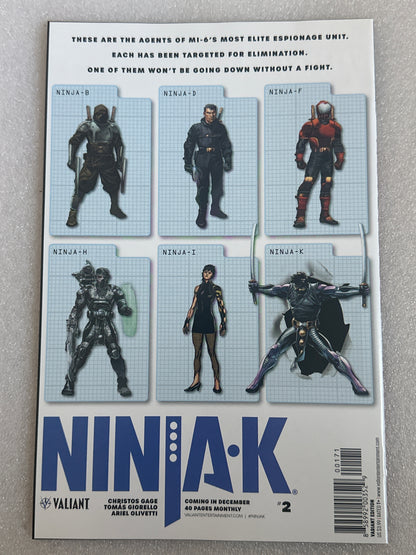 Ninjak #1 ASM 300 Homage Variant Valiant 2017
