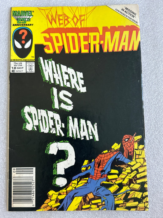 Web of Spider-Man #18 Marvel 1986