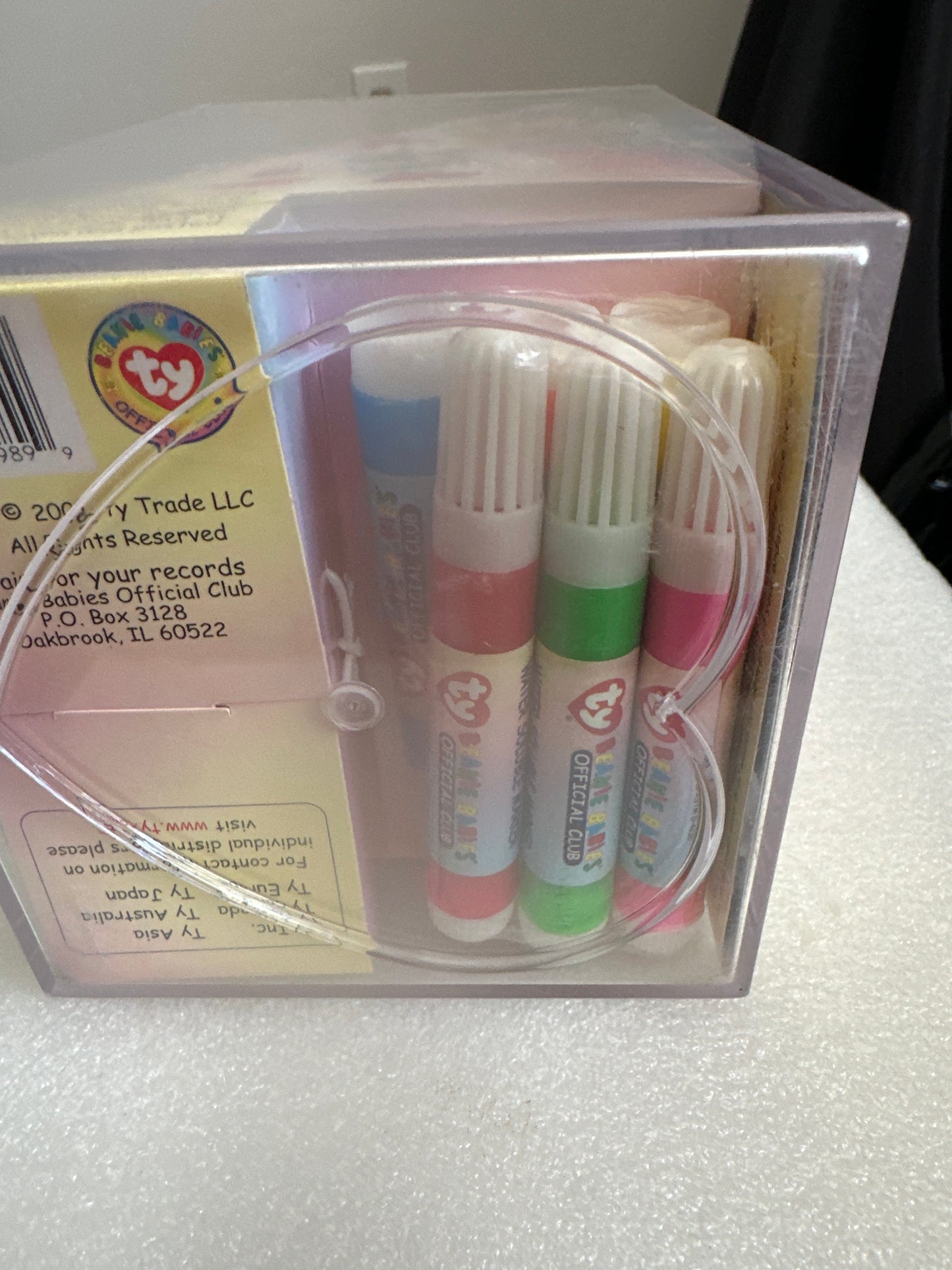 Color Me Beanie With Case & Pens TY 2002