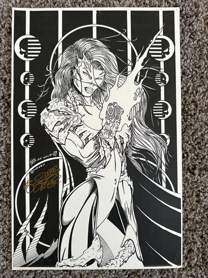 Witchblade Print by Dire Wolf Signed 2008