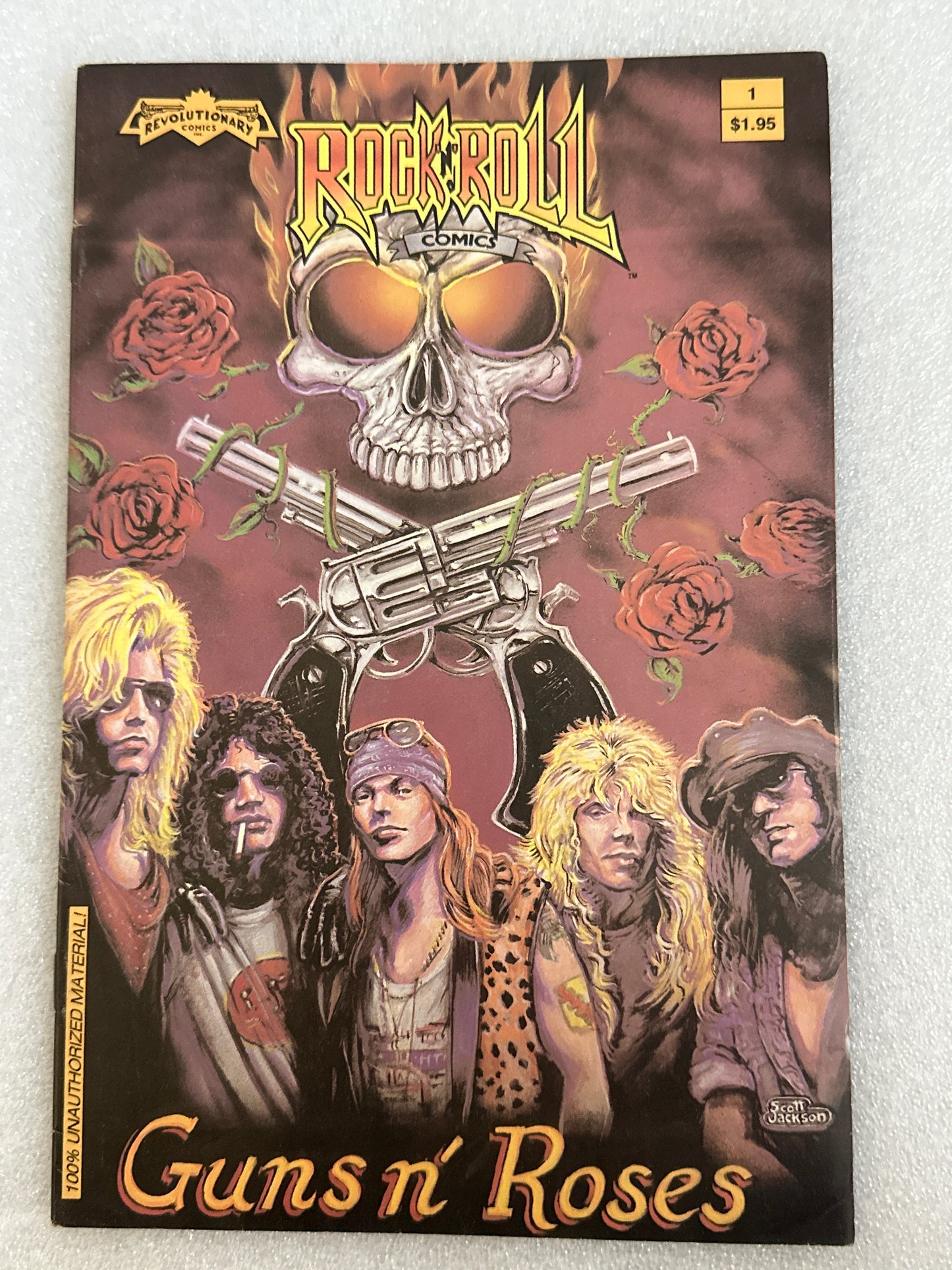 Rock N' Roll Comics #1 Guns n' Roses (7th) Revolutionary Comics 1990