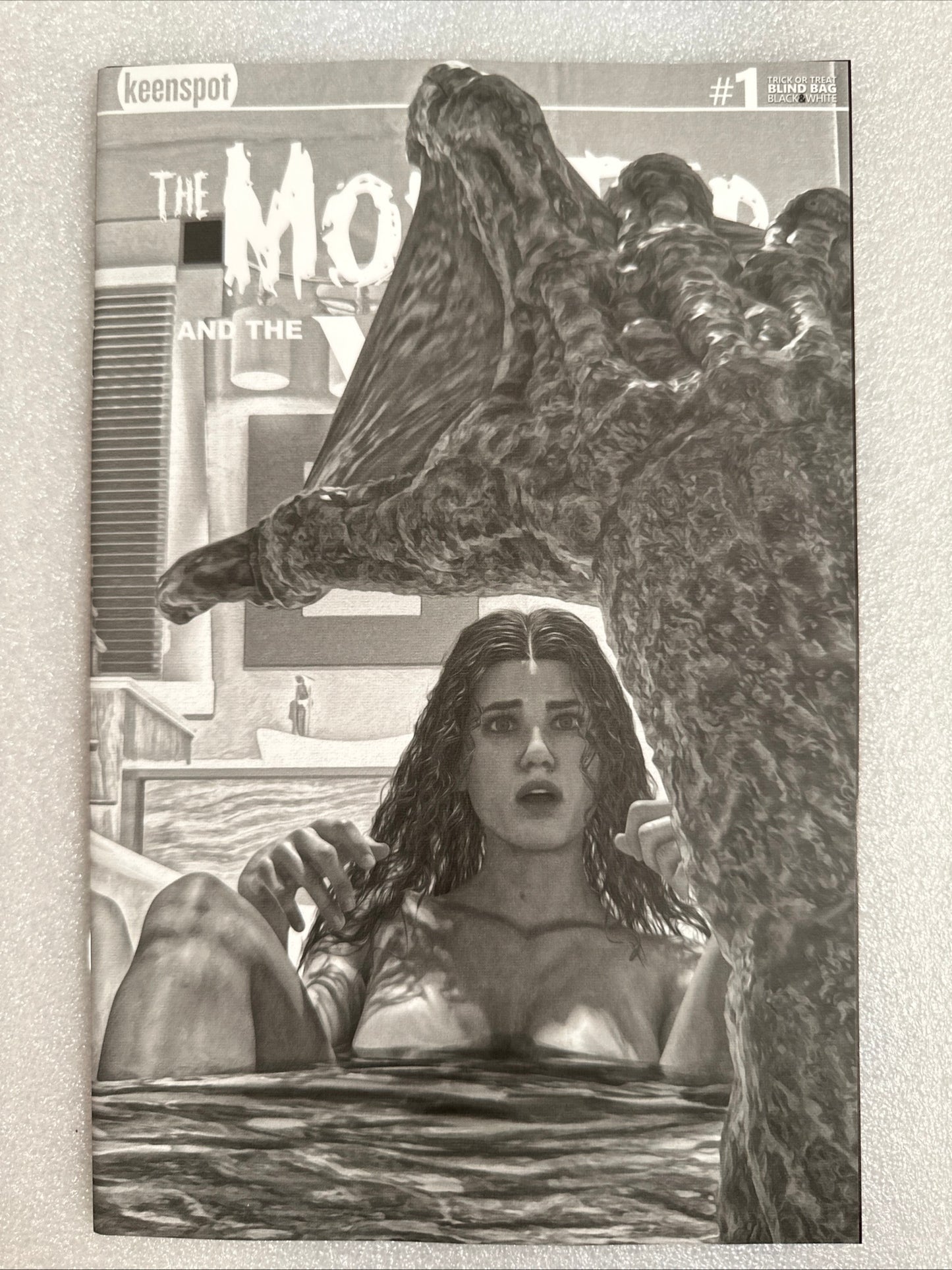 Mark Spears Monster and the Wolf #1 Cover A64 Cover Black & White 1:700