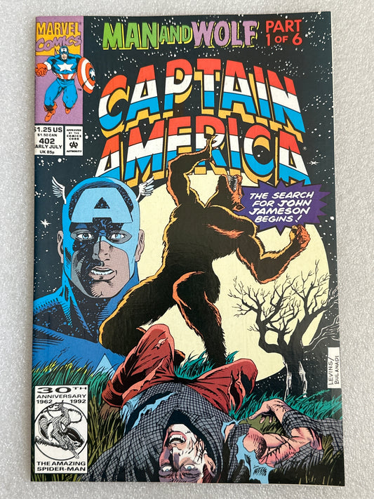 Captain America #402 Marvel 1992