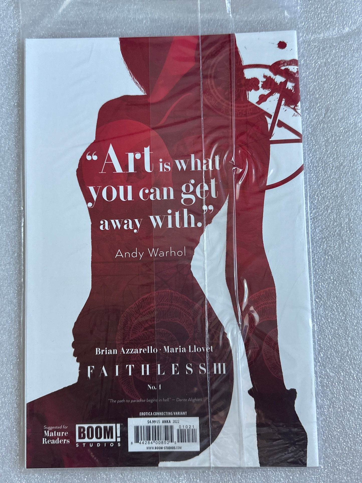 Faithless III #1 Erotic Variant Cover Boom! Studios 2022