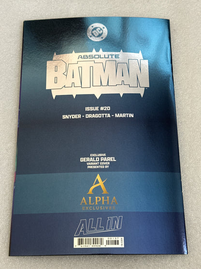 Absolute Batman #20 Gerald Parel Virgin Foil DC 2026