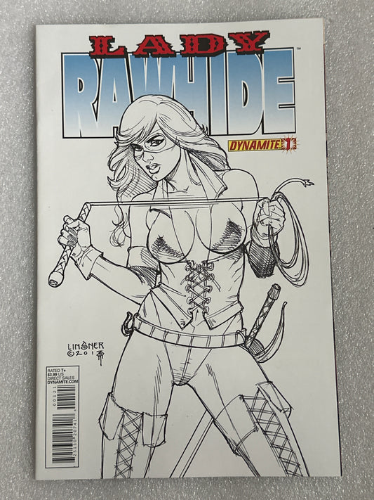 Lady Rawhide #1 Sketch Variant by Linsner Dynamite 2013