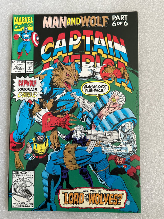 Captain America #407 Marvel 1992