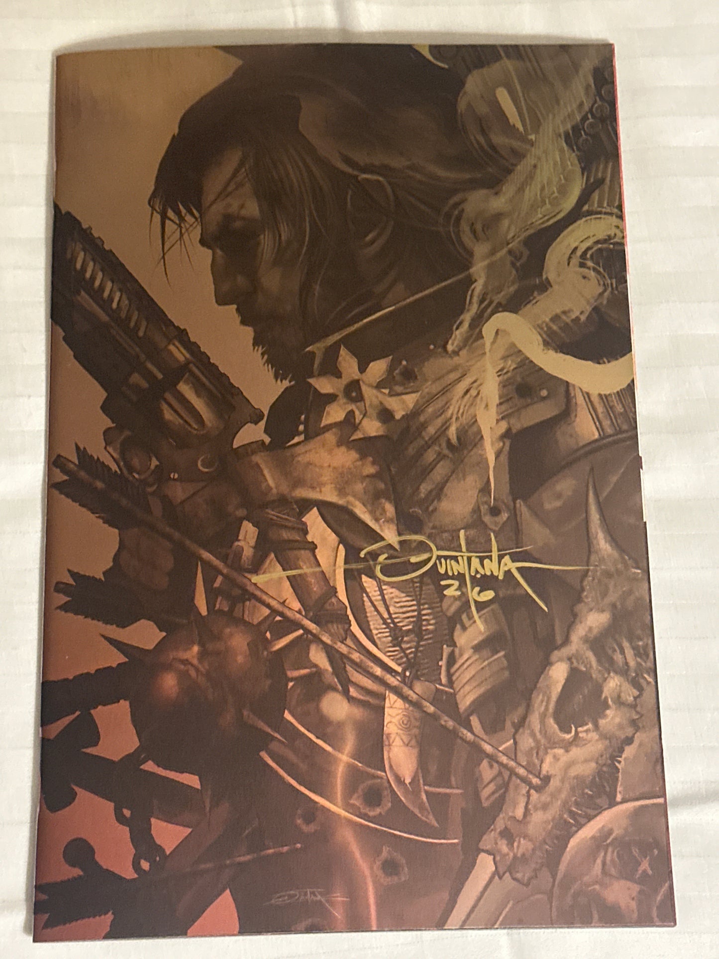 BRZRKR: Light Draws Breath #1 Dan Quintana foil virgin signed Ltd. 1600 Boom Studio 2026