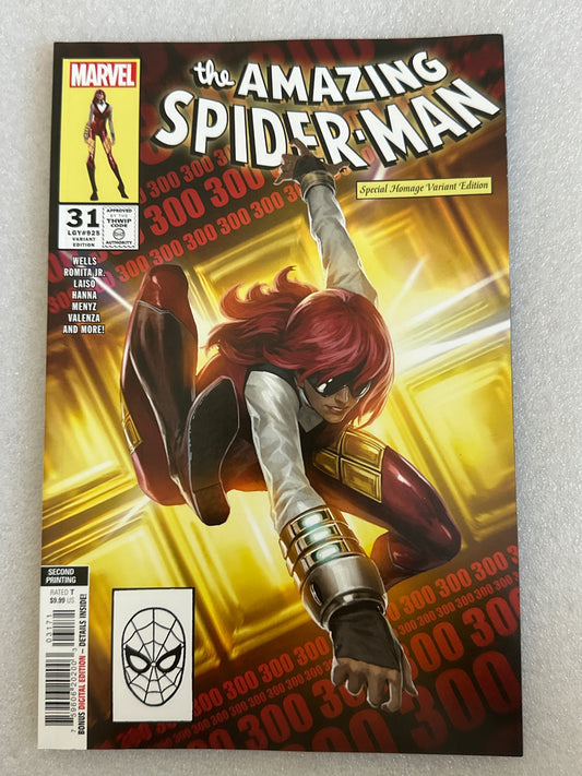 Amazing Spider-Man #31 Secong Print ASM 300 Homage Marvel 2023