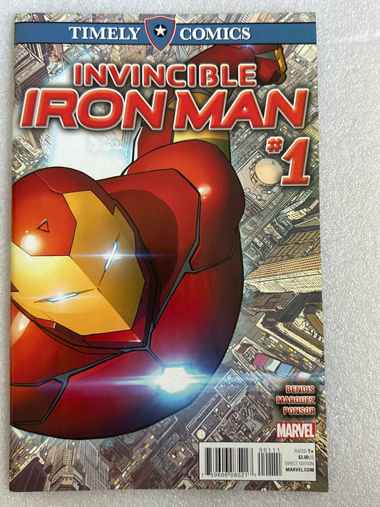 Timely Comics Invincible Iron Man #1 Marvel 2016