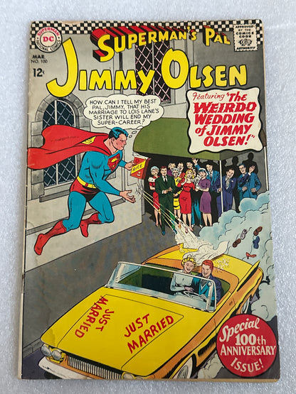Superman's Pal Jimmy Olsen #100 DC 1967 water damage