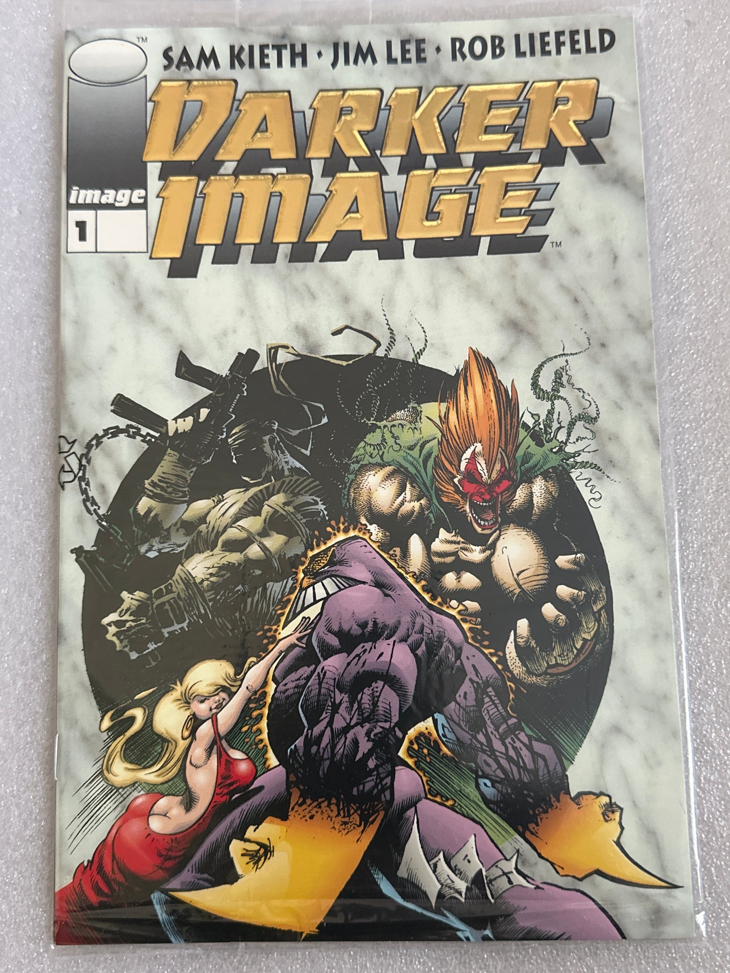 Darker Image #1 Gold Variant Sealed w/Maxx Card Image 1993