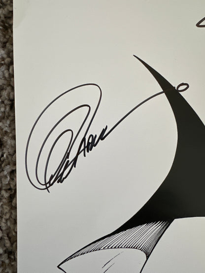 Batman Black & White Print signed by Snyder & Capullo 2025