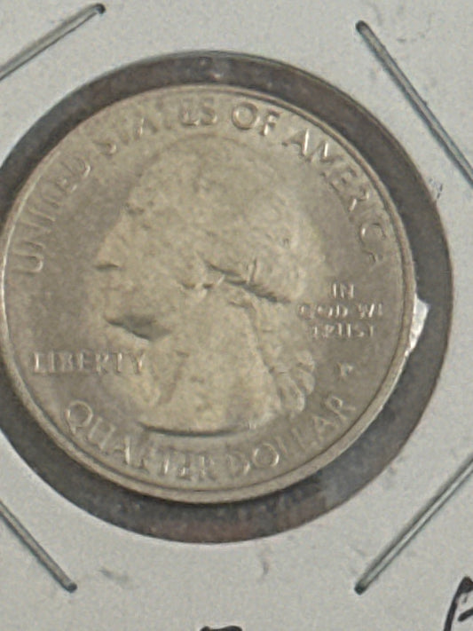 2016 Harpers Ferry silver quarter with rats error