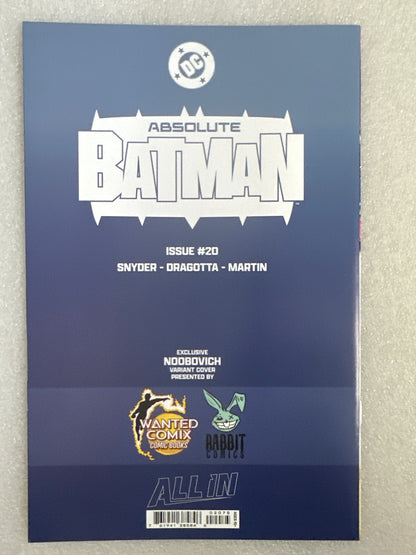 Absolute Batman #20 Noobovich Variant DC 2026