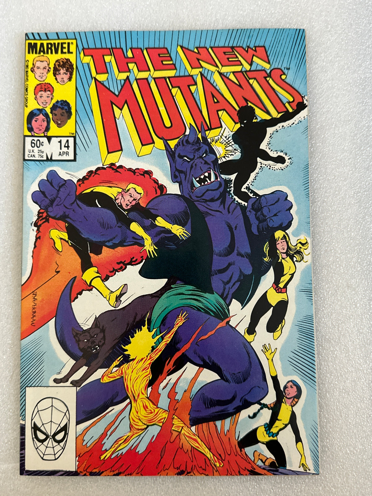 New Mutants #14 Direct Edition Marvel 1984