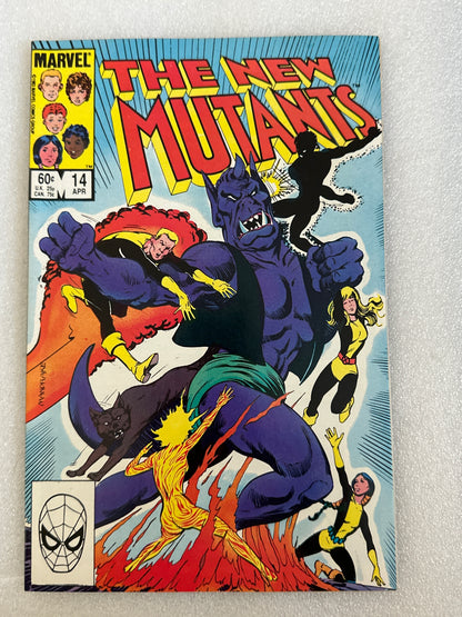 New Mutants #14 Direct Edition Marvel 1984