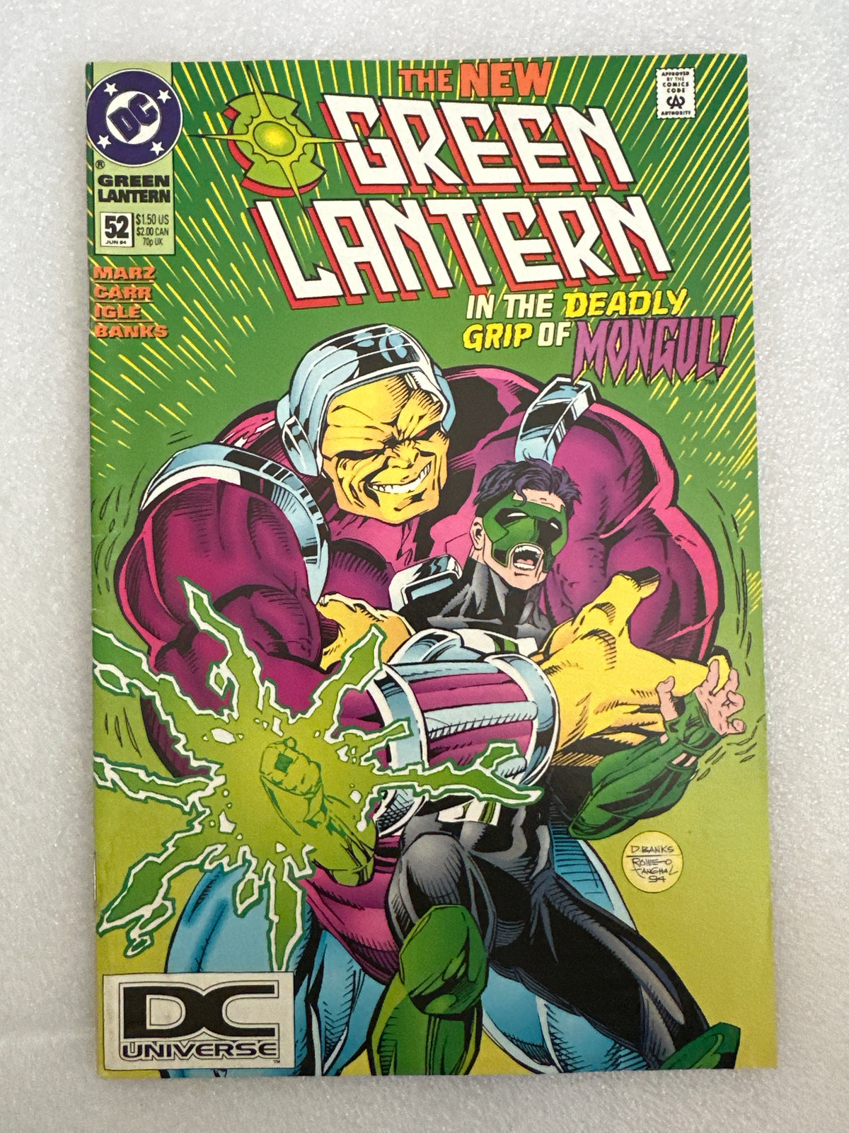 Green Lantern #52 DCU Logo Variant DC 1994