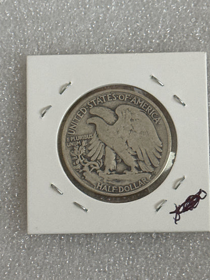 1939 D Walking Liberty Silver Half Dollar