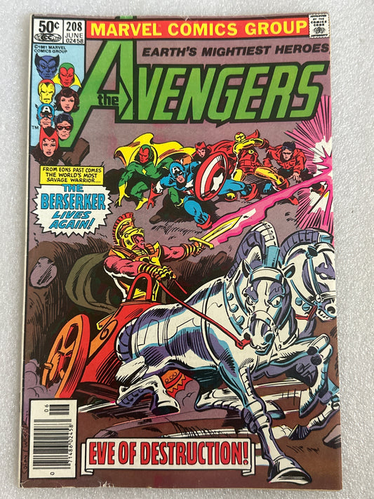 Avengers 208 Marvel 1981
