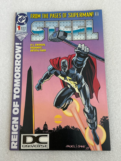Steel #1 DCU Logo variant DC 1994