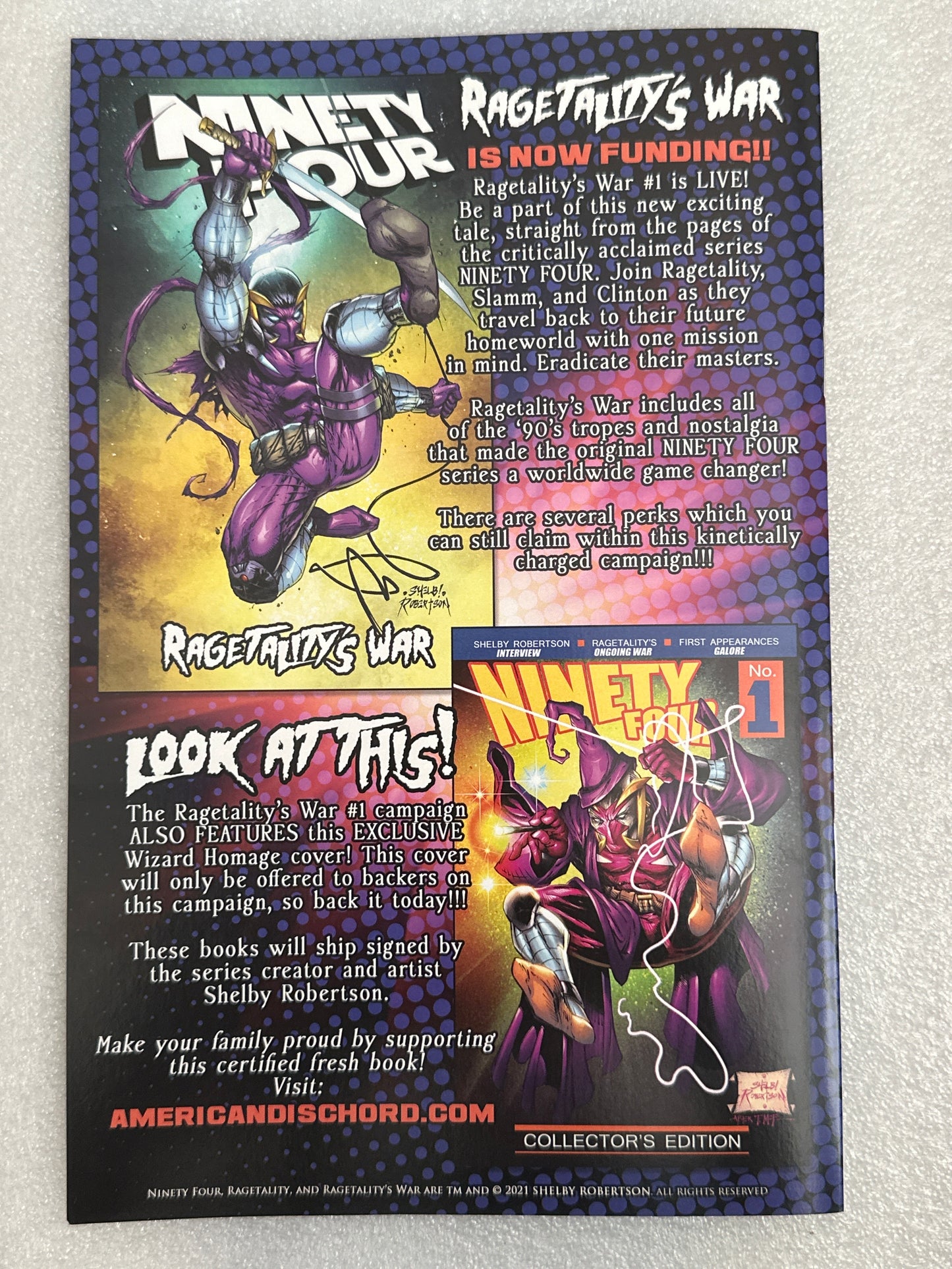 Shelby Robertson's Ninety Four Cosplay Variant Cover C Ltd to 15 Signed