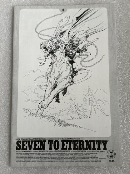 Seven to Eternity #6 Spawn Black & White Variant Image 2017
